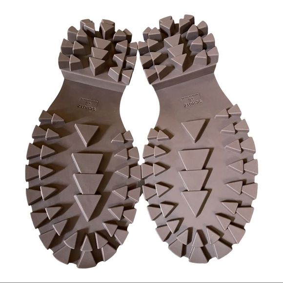 SCHUTZ Orly Croc-Print Lug-Sole Combat Boots Size 6B Sweet Lilac - Picture 7 of 10